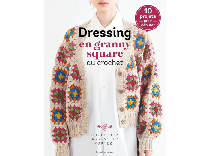 Dressing en granny square au crochet