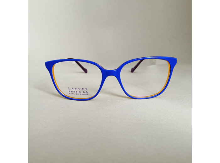 Lunettes de Vue Mode de la Marque Lafont - Issy & LA Coloris Bleu / Orange