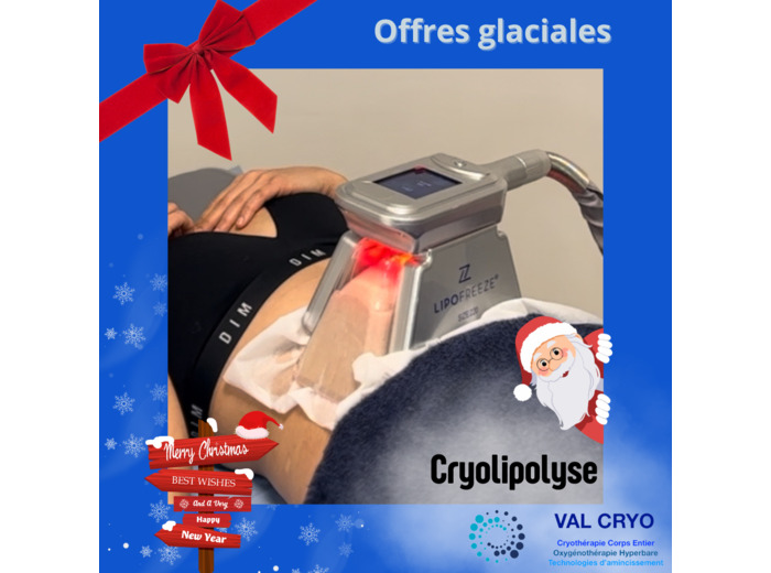 Pack de 4 zones de cryolipolyse - OFFRE SPÉCIALE NOËL - Val Cryo