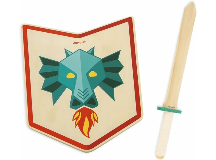 Jouet d’imitation - JANOD - Set Bouclier et Epée du Chevalier Dragon