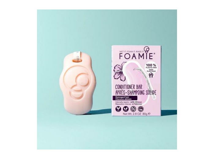 Après-shampoing solide Hibiskiss - FOAMIE - Camille Albane