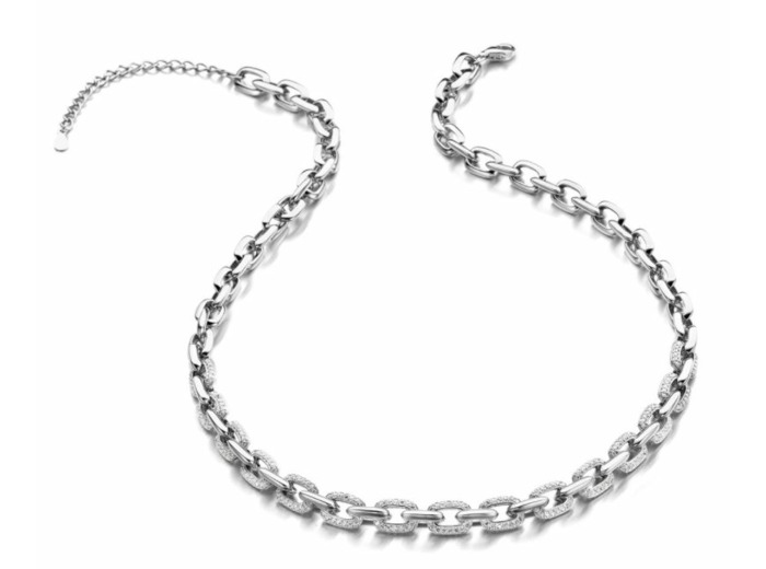 Collier Silver Rose