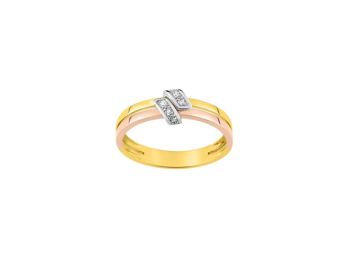 Bague or et diamants