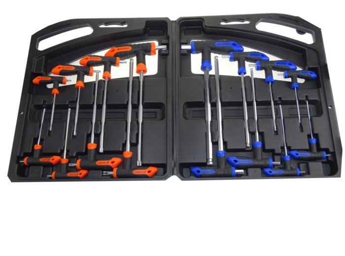 Jeu de clé alen et Torx poignée en T - 09545