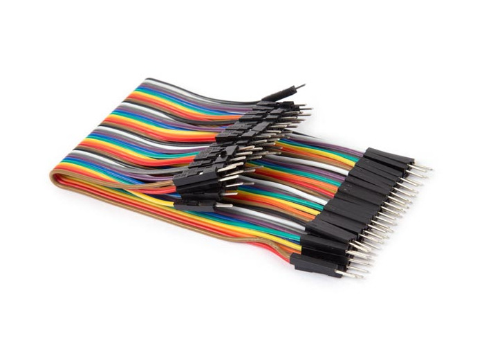 CÂBLE DE LIAISON 40 BROCHES 15 cm MÂLE VERS MÂLE (CÂBLE PLAT)