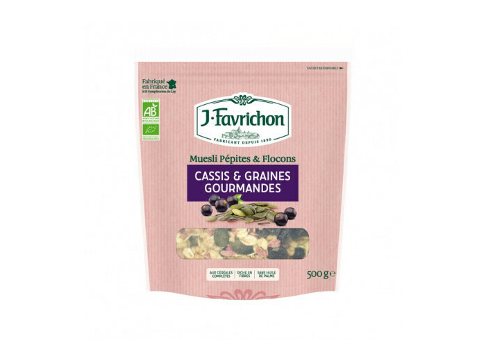 Muesli  cassis et graine bio FAVRICHON