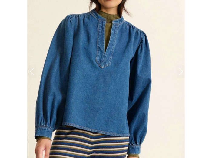 BLOUSE DENIM BEA - GARANCE