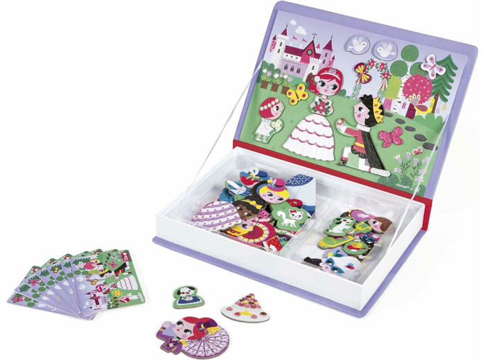 Janod - Magneti'Book Princesses - Jeu Éducatif Magnétique