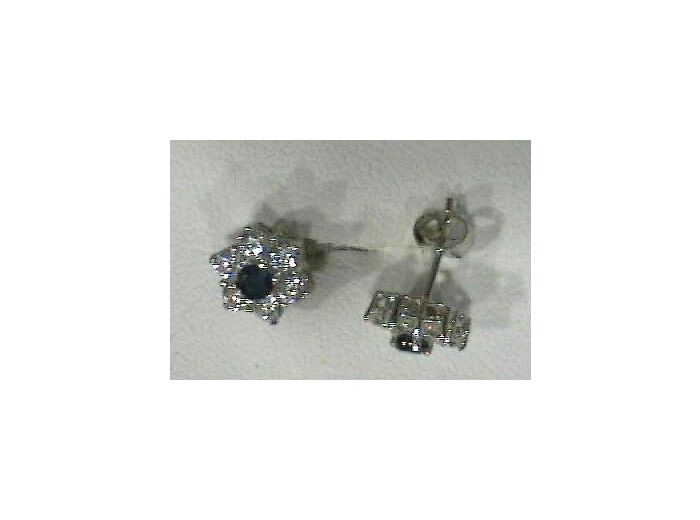 Boucles d'oreille saphir