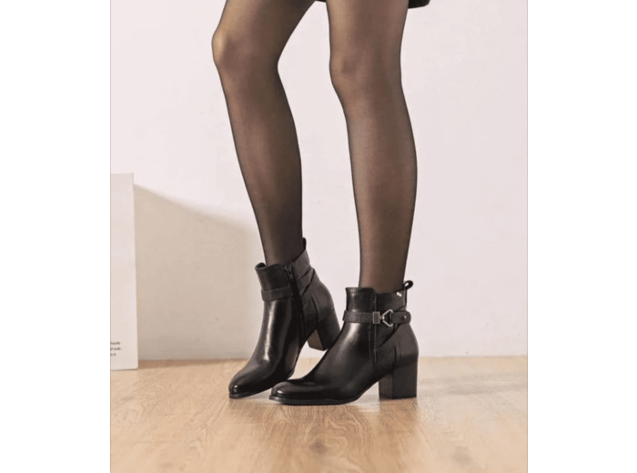 Bottines noir a talon