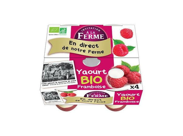 Yaourt framboises 4x125g - Abc Bio