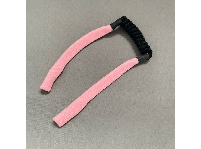 Cordon à Lunettes Elastique Enfant en Tissu Coloris Rose - Fabrication Française