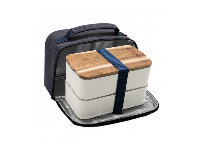 Bento et Lunch Bag 11h58, Blanc AKINOD