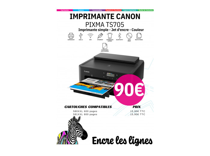 Imprimante Canon Pixma TS705