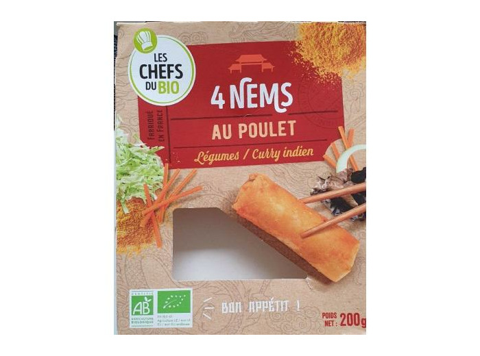 Nems au poulet x4 - 200g - Abc Bio