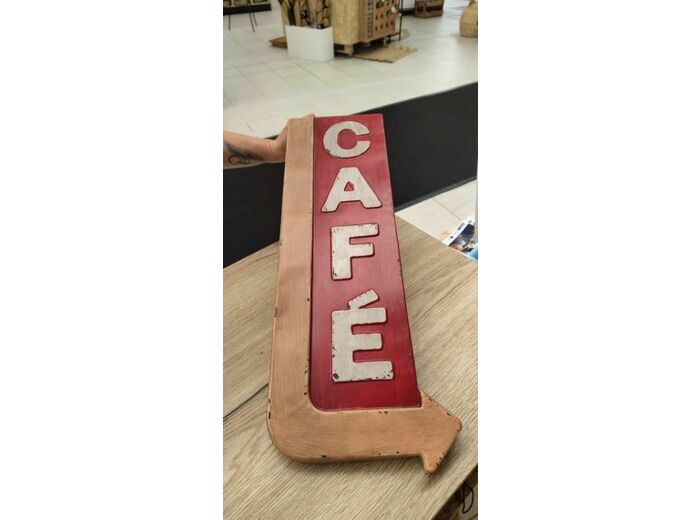 Antic Line Plaque métal Café Rouge 61 x 23 cm