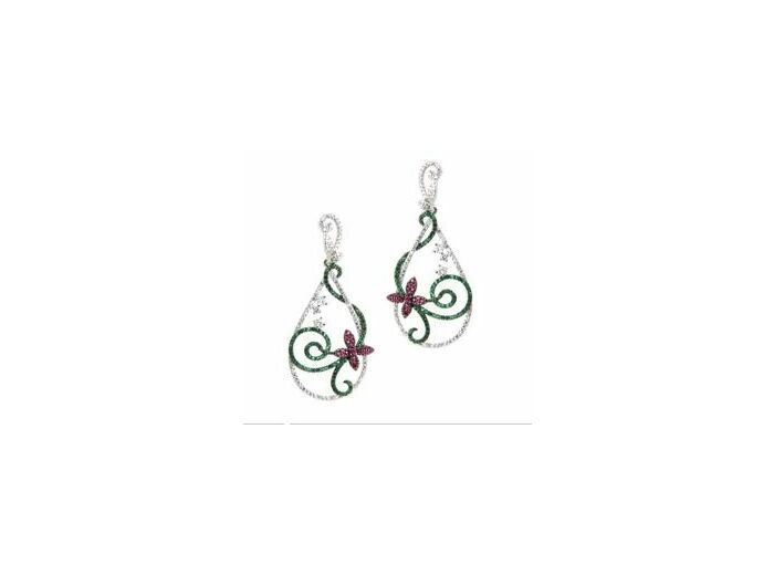 Boucles d'oreille florales