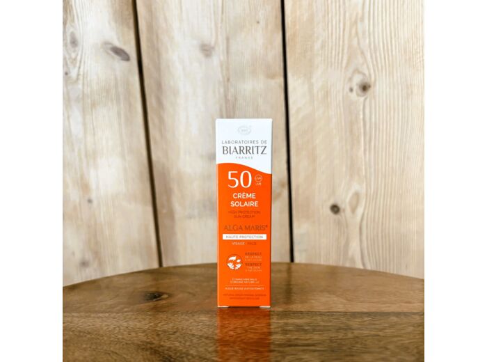 Crème solaire visage SPF50