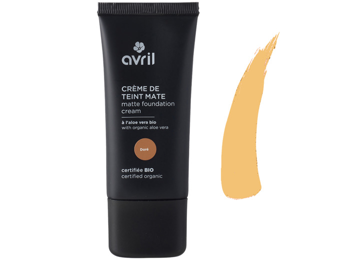 Crème de teint mate couleur MIEL, certifiée bio, AVRIL, 28ml