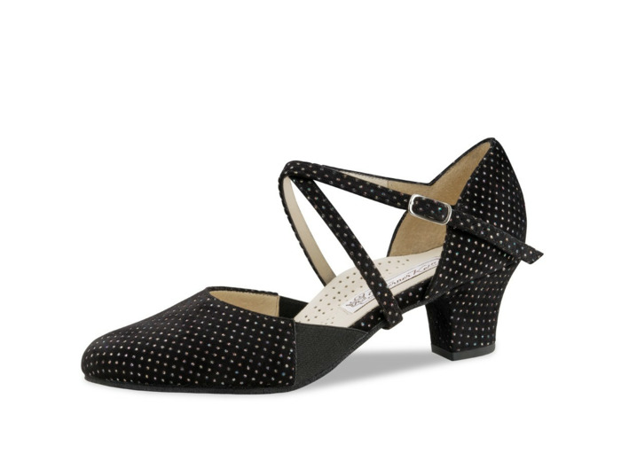 Ronja - Chaussure de danse en daim noir pour femme - Werner Kern