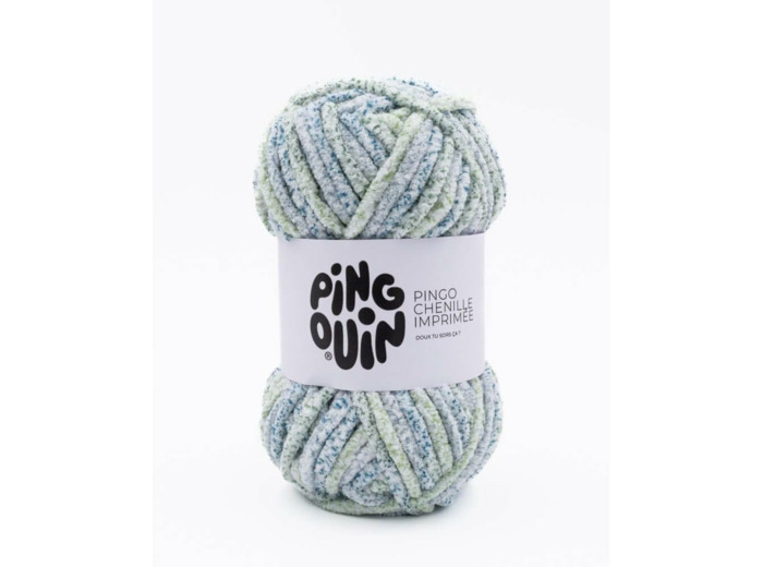 Pingo Chenille Imprimée Marin