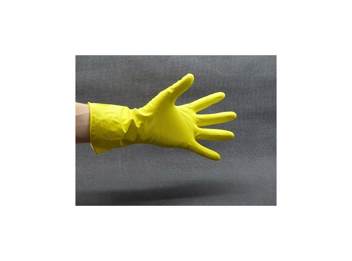 GANTS DE MÉNAGE JAUNES sachet de 12 paires