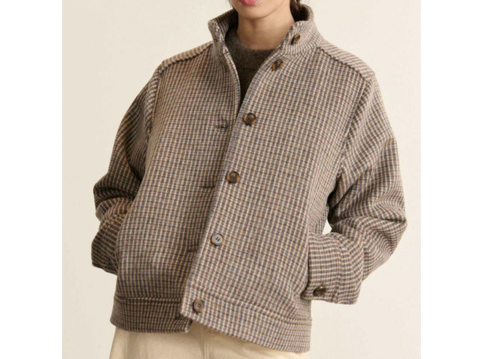 MANTEAU TRUFFE BLEU - GARANCE