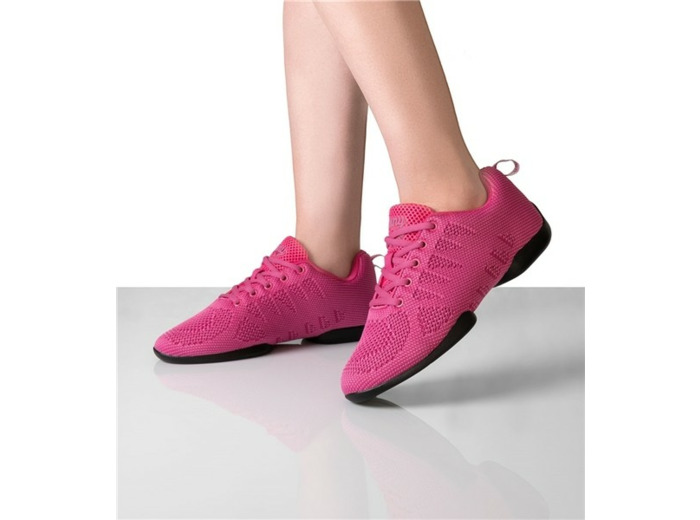 165-Bold - Baskets Pour Femme Bi-Semelle En Tricot Mesh De Couleur Rose - Anna Kern