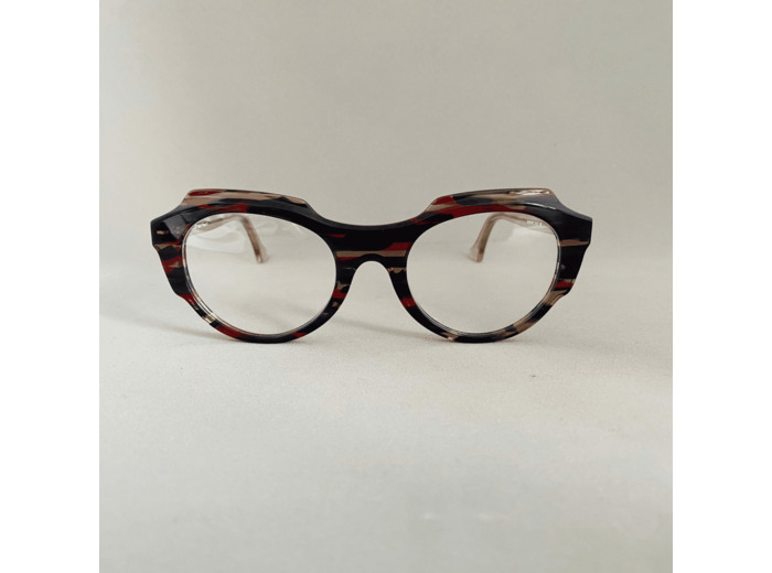 Lunettes De Vue Plein Les Mirettes - Modèle Diva XIX Coloris Ecaille Rouge