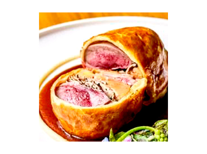 Wellington de canard et ris de veau