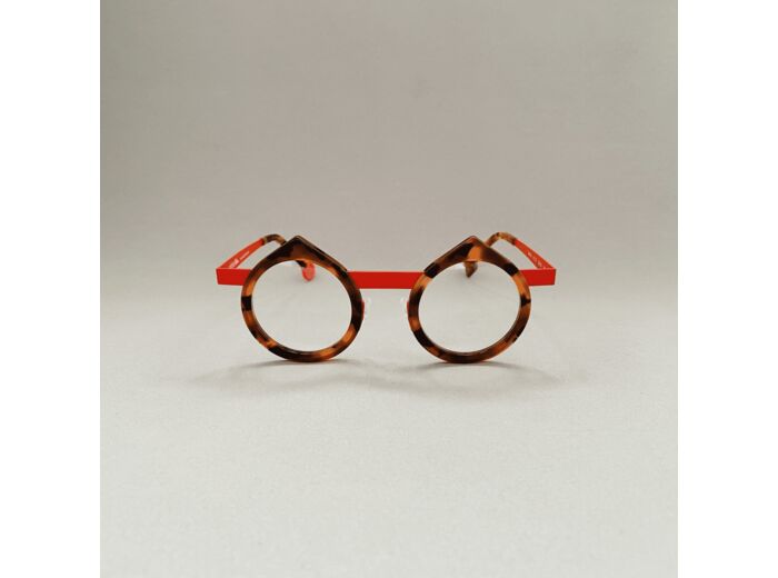 Lunettes de Vue Mixtes Be Yin de la Marque Sabine Be Coloris Ecaille Rouge