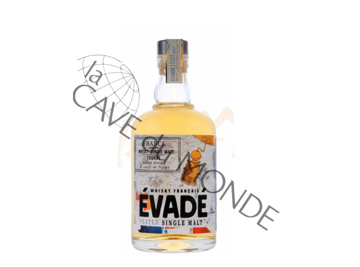 Whisky Evadé Single Malt Tourbé Canister 43° 70cl