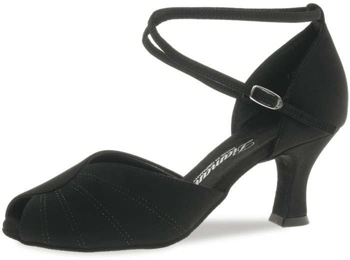 027-060-040 - Chaussures de danse ouverte en nubuck noir - Diamant