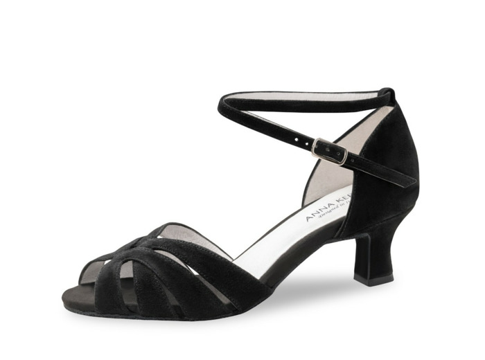 Thea 893-50 - Chaussure de danse en velours noir  - Anna kern