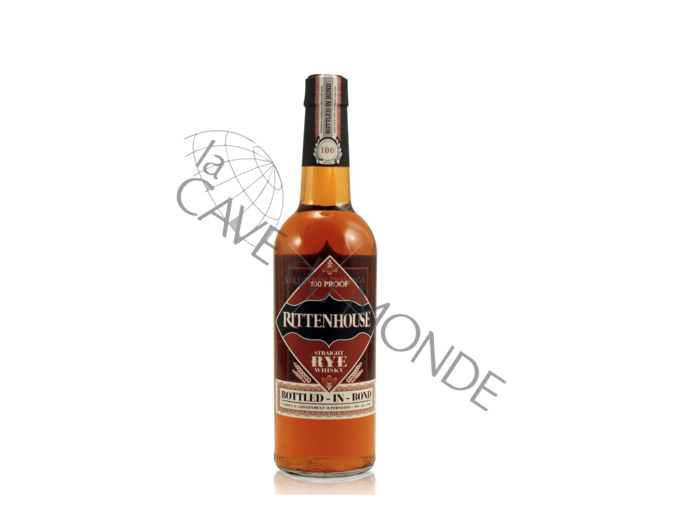 American Straight Rye Whiskey RITTENHOUSE 50° 70cl
