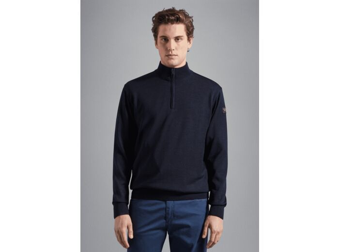 Pull demi-zip Paul & Shark marine