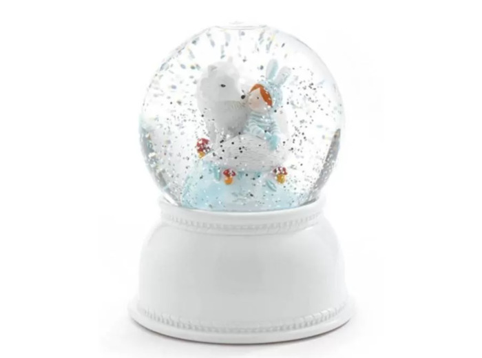 Djeco-Lampe veilleuse  boule a neige -Lila et Pupi Céleste