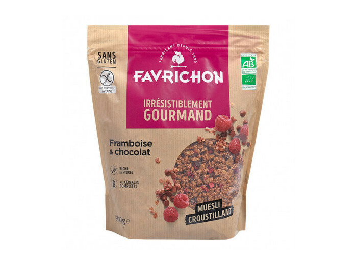 Muesli  crousti framboise chocolat bio FAVRICHON