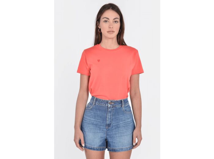 T-SHIRT CŒUR STRAWBERRY