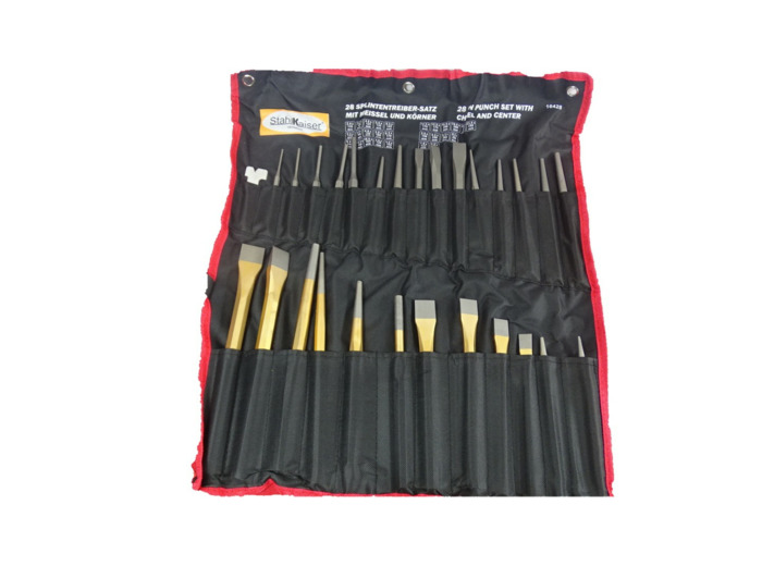 28 pcs / Set de burin et chasse goupille pro 16428