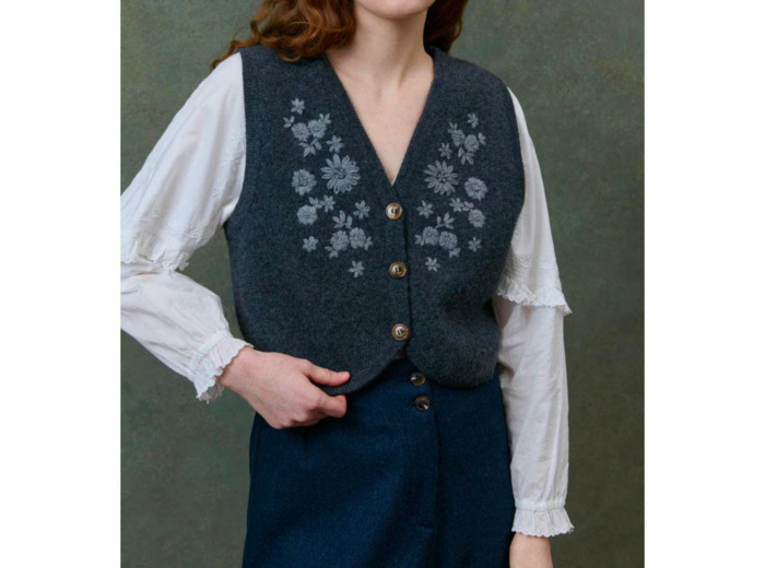 GILET IBINKA CHARCOAL - LOUISE MISHA