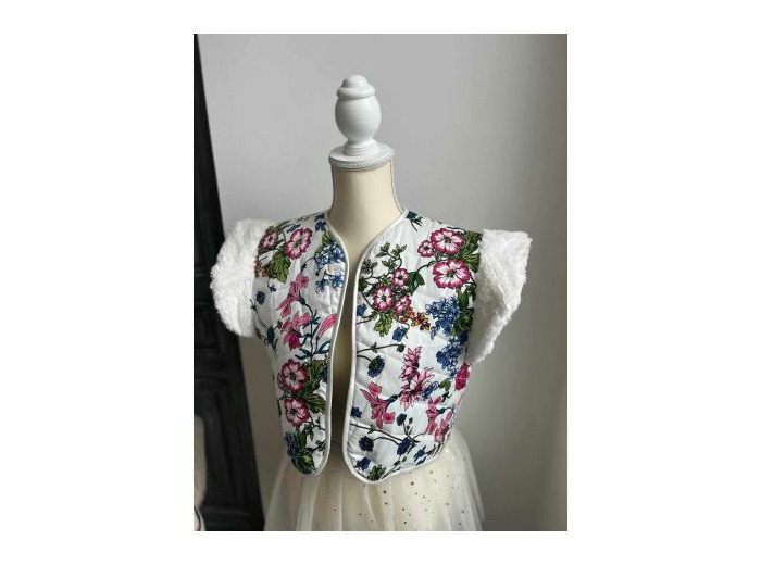 GILET SANS MANCHE- HEIDI - TAILLE M - Coton - MARIE-LOUISE CREATIONS - Sur le trottoir d'en face