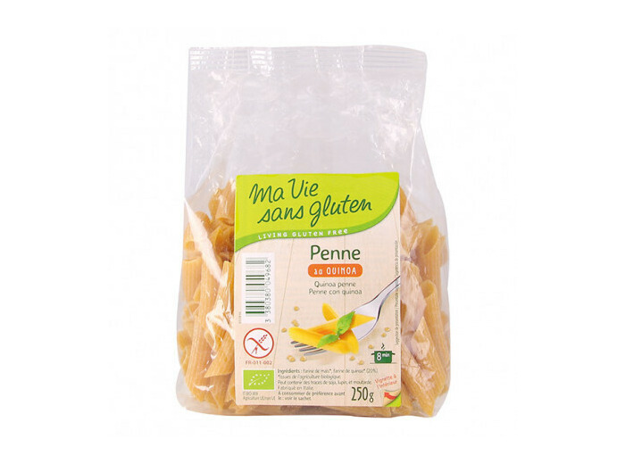 Pâtes penne au quinoal Sans gluten Bio ma vie sans gluten - Abc Bio