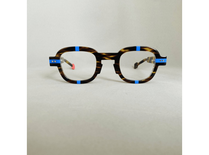 Lunettes de Vue Be Arty de la Marque Sabine Be Coloris Ecaille/Bleu