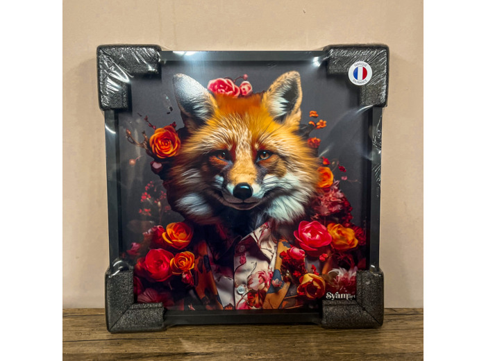 Tableau Renard Floral – Syam