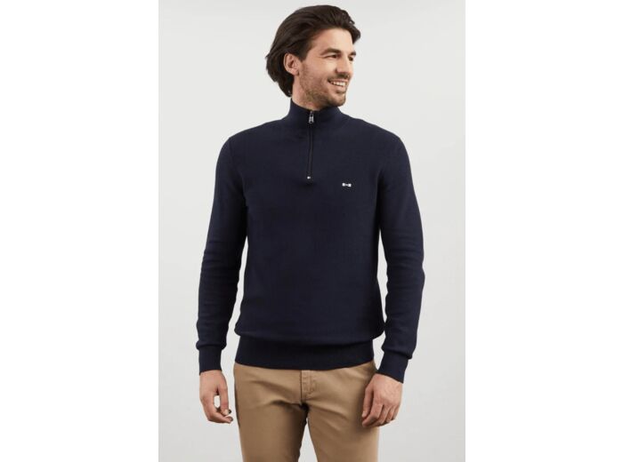 Pull demi zip Eden Park marine