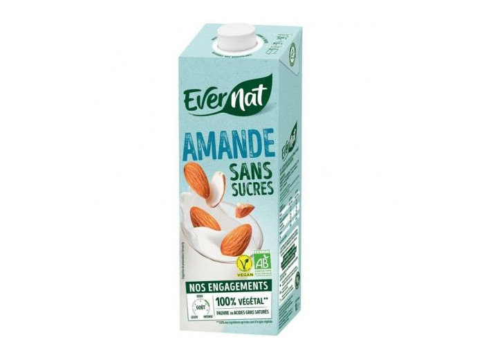 LAIT AMANDE SANS SUCRE, EVERNAT - ABCBIO MARLY