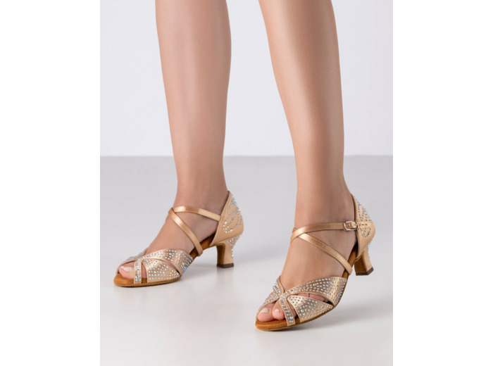 Vianne - Chaussures de danse talon 5cm avec strass - Anna Kern