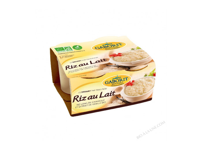 Riz au lait nature 4x140g - Abc Bio