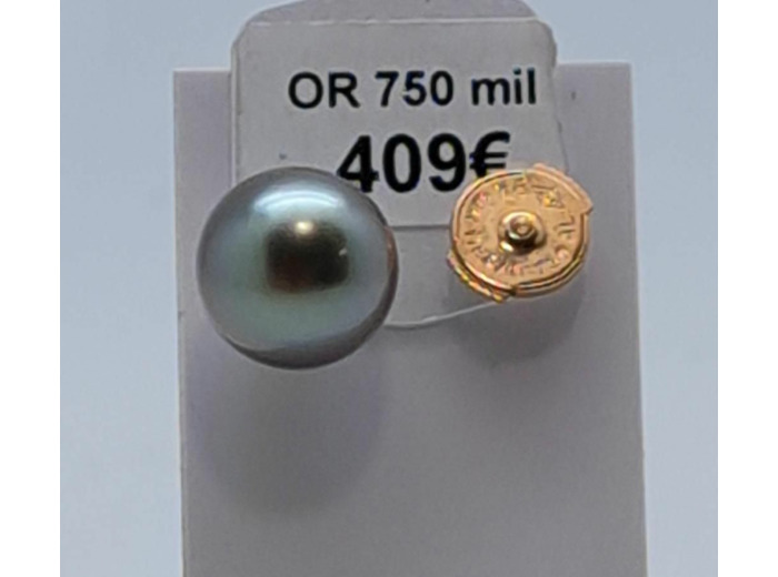 Boucles d'oreille perles de Tahiti